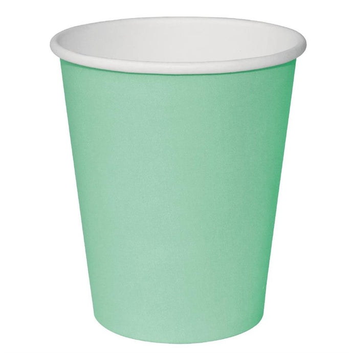 Fiesta Recyclable koffiebekers enkelwandig turquoise 225ml (1000 stuks)