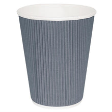 Afbeelding in Gallery-weergave laden, Fiesta Recyclable koffiebekers ribbelwand blauwgrijs 225ml (25 stuks)