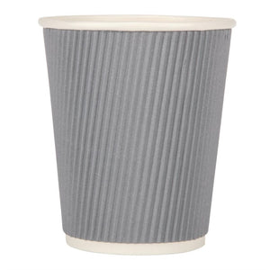 Fiesta Recyclable koffiebekers ribbelwand blauwgrijs 225ml (25 stuks)