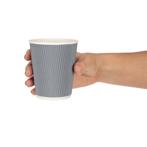 Fiesta Recyclable koffiebekers ribbelwand blauwgrijs 225ml (500 stuks)