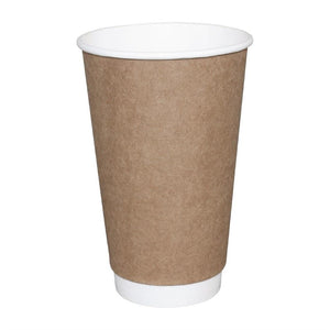 Fiesta Recyclable koffiebekers dubbelwandig kraft 225ml (25 stuks)