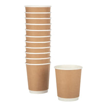 Afbeelding in Gallery-weergave laden, Fiesta Recyclable koffiebekers dubbelwandig kraft 225ml (25 stuks)