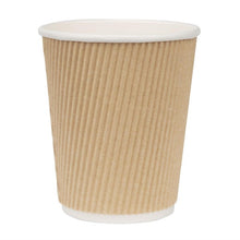 Afbeelding in Gallery-weergave laden, Fiesta Recyclable Hot Cups met gerimpelde wand lichtbruin 23cl x500 (500 stuks)