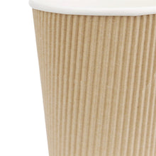 Afbeelding in Gallery-weergave laden, Fiesta Recyclable Hot Cups met gerimpelde wand lichtbruin 23cl x500 (500 stuks)