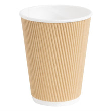 Afbeelding in Gallery-weergave laden, Fiesta Recyclable koffiebekers ribbelwand 340ml (500 stuks)