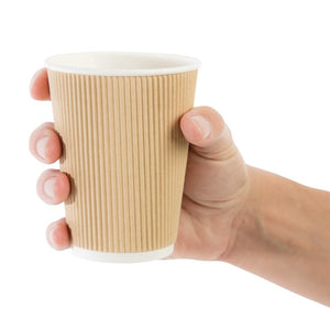 Fiesta Recyclable koffiebekers ribbelwand 340ml (500 stuks)