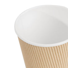 Afbeelding in Gallery-weergave laden, Fiesta Recyclable koffiebekers ribbelwand 340ml (500 stuks)