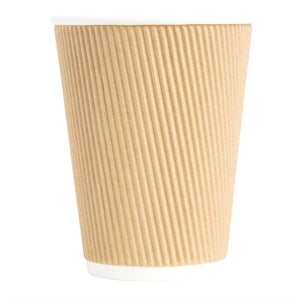 Fiesta Recyclable koffiebekers ribbelwand 340ml (25 stuks)