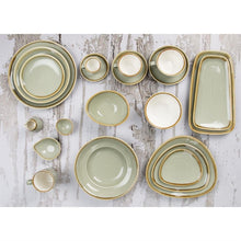 Afbeelding in Gallery-weergave laden, Olympia Kiln ronde coupeborden mosgroen 28cm (4 stuks)