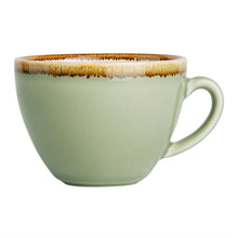 Afbeelding in Gallery-weergave laden, Olympia Kiln cappuccinokopjes mosgroen 23cl (6 stuks)