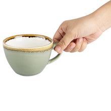 Afbeelding in Gallery-weergave laden, Olympia Kiln cappuccinokopjes mosgroen 34cl (6 stuks)