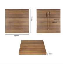 Afbeelding in Gallery-weergave laden, Bolero vierkant tafelblad Rustic Oak 60cm