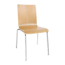Afbeelding in Gallery-weergave laden, Bolero stoel met vierkante rug beuken (4 stuks)