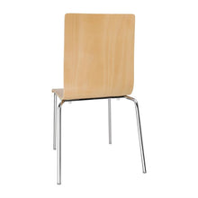 Afbeelding in Gallery-weergave laden, Bolero stoel met vierkante rug beuken (4 stuks)