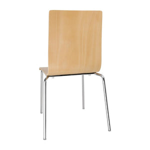 Bolero stoel met vierkante rug beuken (4 stuks)