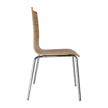 Afbeelding in Gallery-weergave laden, Bolero stoel met vierkante rug eiken - (4 stuks)