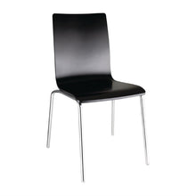 Afbeelding in Gallery-weergave laden, Bolero stoel met vierkante rug zwart - (4 stuks)