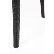 Afbeelding in Gallery-weergave laden, Bolero polyrotan stoel met armleuning zwart (4 stuks)