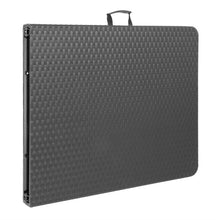 Afbeelding in Gallery-weergave laden, Bolero Rattan Rechthoekige Opvouwbare Tafel Zwart 6Ft