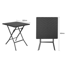 Afbeelding in Gallery-weergave laden, Bolero Vierkante Inklapbare Tafel Zwart 620mm