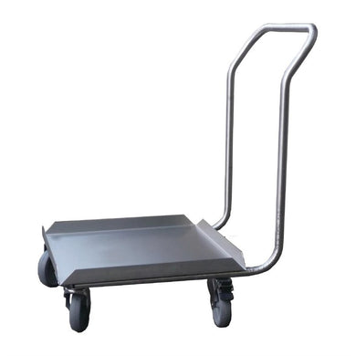 Gastro M vaatwaskorf transportwagen met duwbeugel 50x50cm