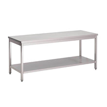 Afbeelding in Gallery-weergave laden, Gastro M RVS werktafel met onderblad 85x100x70cm