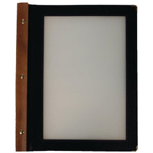 Afbeelding in Gallery-weergave laden, Securit menumappen set met houten box A4 zwart (20 stuks)