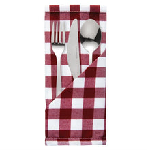 Afbeelding in Gallery-weergave laden, Mitre Comfort Gingham servet rood-wit 41x41cm (10 stuks)