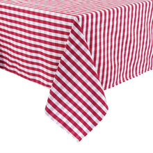 Afbeelding in Gallery-weergave laden, Mitre Comfort Gingham tafelkleed rood-wit 132x132cm