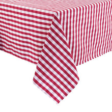 Afbeelding in Gallery-weergave laden, Mitre Comfort Gingham tafelkleed rood-wit 178x178cm