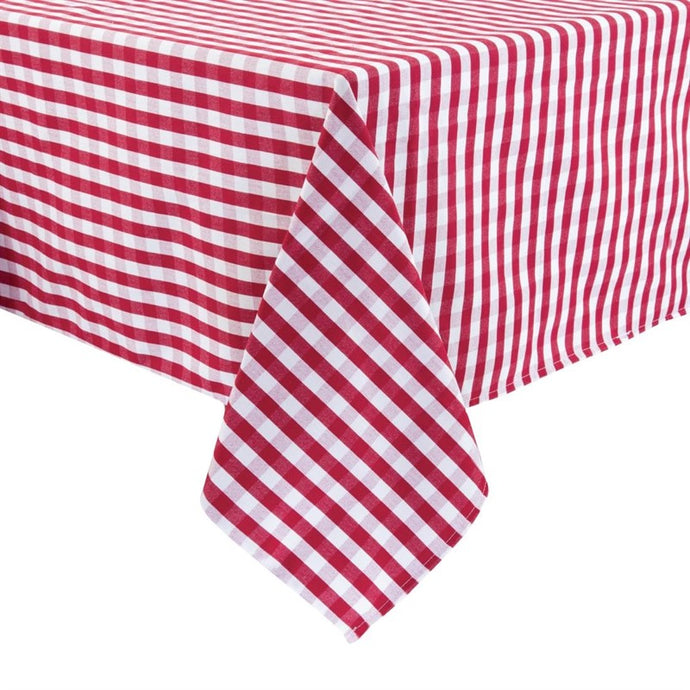 Mitre Comfort Gingham tafelkleed rood-wit 178x178cm