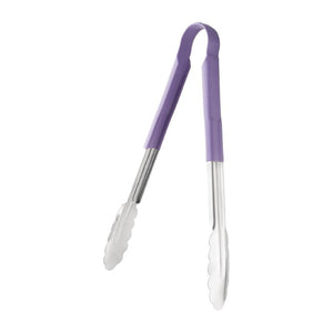 Hygiplas kleurgecodeerde serveertang paars 300mm