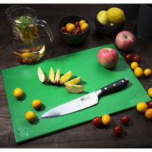 Afbeelding in Gallery-weergave laden, Hygiplas antibacteriële LDPE snijplank groen 450x300x10mm