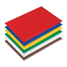 Afbeelding in Gallery-weergave laden, Hygiplas antibacteriële LDPE snijplanken set 450x300x10mm (Set van 6)