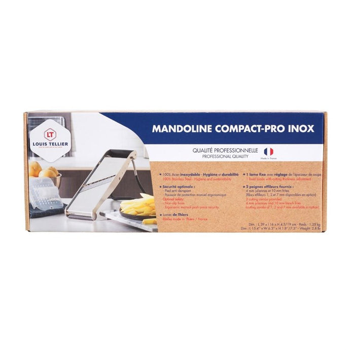 Louis Tellier Bron Compact Pro Roestvrij Staal Japanse Mandoline