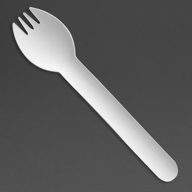 Fiesta composteerbare papieren sporks 160 mm (pakket van 100)