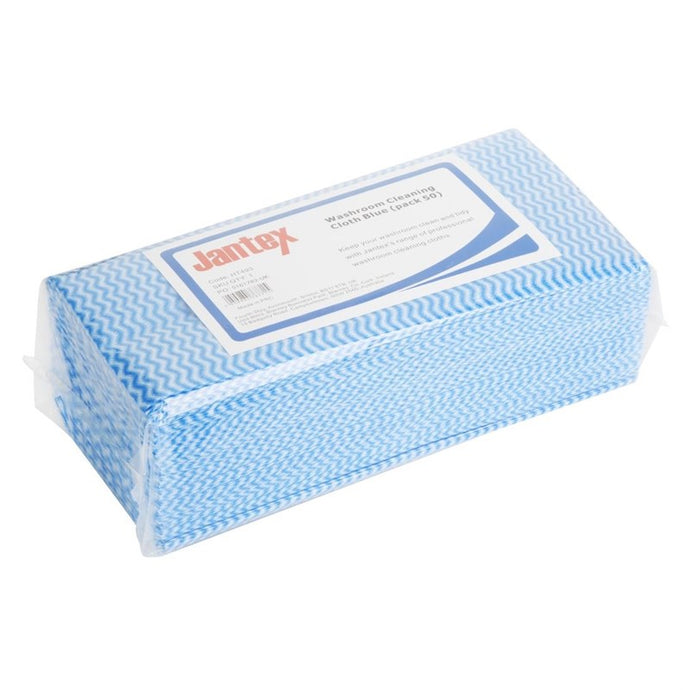 Jantex schoonmaakdoek voor de badkamer blauw (pack van 50)