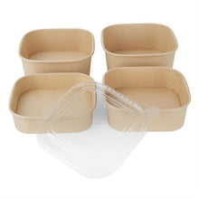 Afbeelding in Gallery-weergave laden, Fiesta Recycleerbare Vierkante Containerbodems 1400ml (Pakket Van 300)