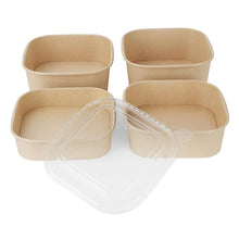 Afbeelding in Gallery-weergave laden, Fiesta Recycleerbare Pet Deksel Voor Vierkante Containerbodems (Pakket Van 300)