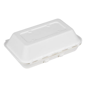 Fiesta composteerbare bagasse voedselcontainers 9x6" (pak van 200)