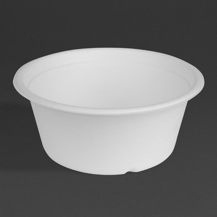 Fiesta composteerbare bagasse kom basis 400ml (verpakking van 50)