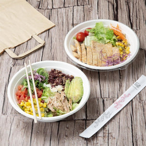 Fiesta composteerbare bagasse poke bowl basis 24oz (verpakking van 50)