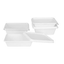 Afbeelding in Gallery-weergave laden, Fiesta composteerbare bagasse voedsel container basissen 650ml (pak van 100)