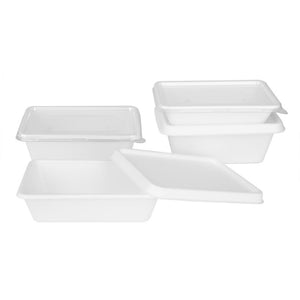 Fiesta composteerbare bagasse voedselcontainer bases 1000ml (pakket van 100)