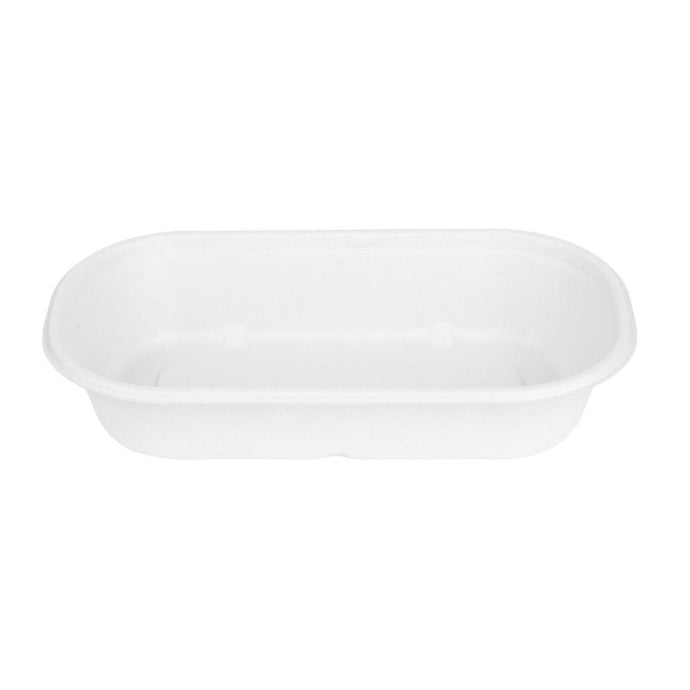 Fiesta composteerbare bagasse ovale containers 850ml (pack van 100)