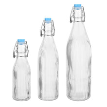Afbeelding in Gallery-weergave laden, Olympia Geribbelde Swing Top Waterflessen 500ml (Pakket Van 6)