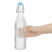 Afbeelding in Gallery-weergave laden, Olympia Geribbelde Swing Top Waterflessen 500ml (Pakket Van 6)