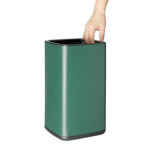 Bolero Vierkante Afvalbak Groen 7Ltr