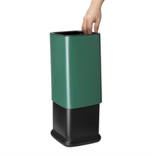 Afbeelding in Gallery-weergave laden, Bolero Vierkante Afvalbak Groen 7Ltr