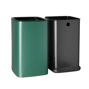 Bolero Vierkante Afvalbak Groen 7Ltr